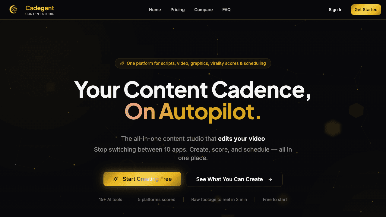 Cadegent screenshot